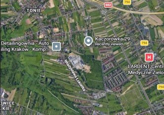 działka na sprzedaż - Kraków, Prądnik Biały, Tonie, Władysława Łokietka